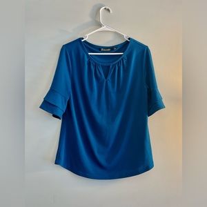 Beautiful blue casual blouse